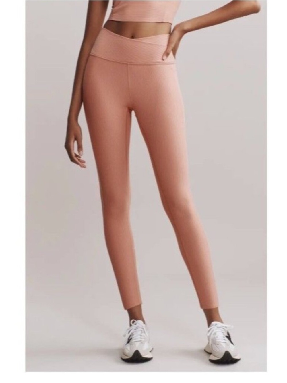 Rhone Ripple 7/8 Pocket Legging Cameo Pink Size XL NWT